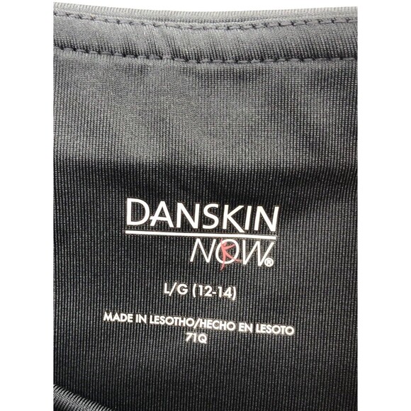 Danskin Now Athletic Leggings Size Large 12-14 Black Pixel Camouflage Workout - Picture 5 of 14